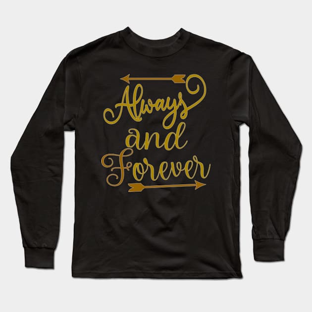 Always Forever Gold Long Sleeve T-Shirt by Shop Ovov